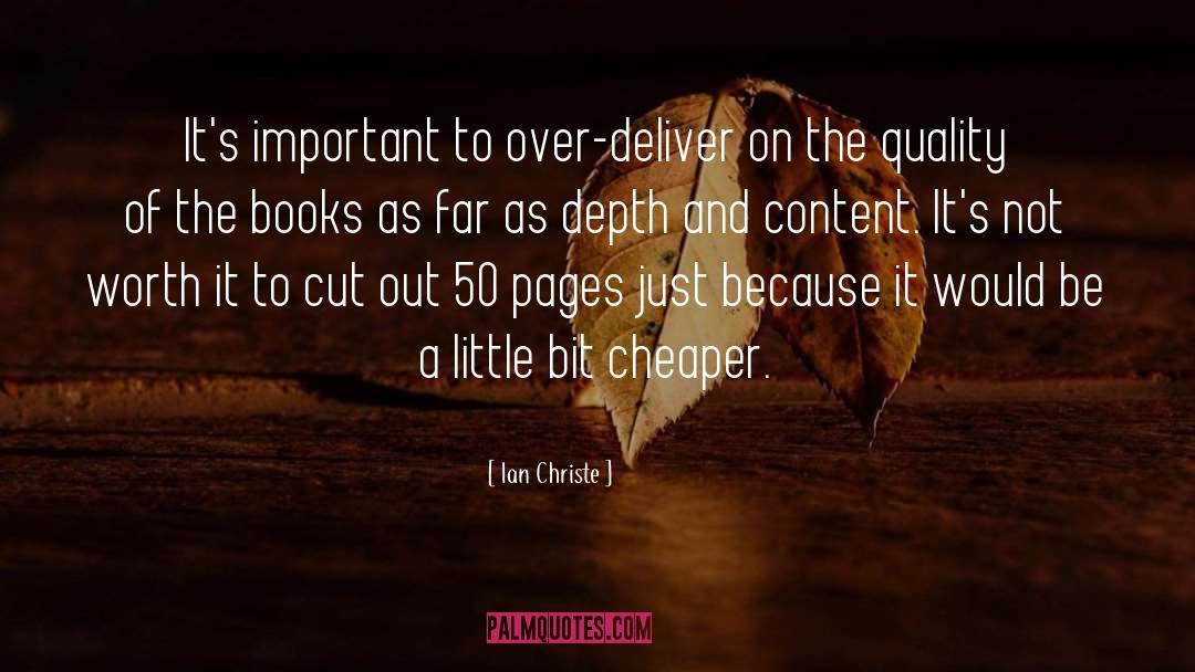 Over Deliver quotes by Ian Christe
