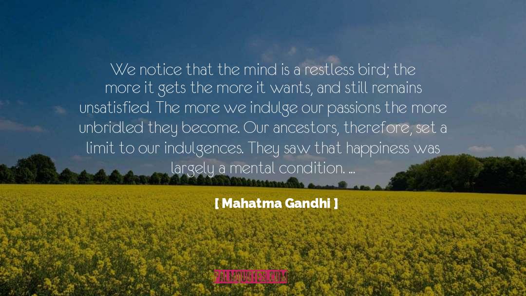 Over Indulgence quotes by Mahatma Gandhi