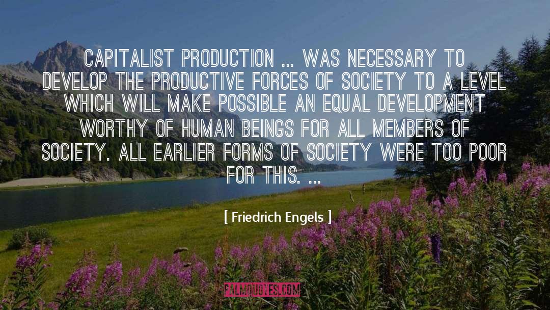 Over Production quotes by Friedrich Engels
