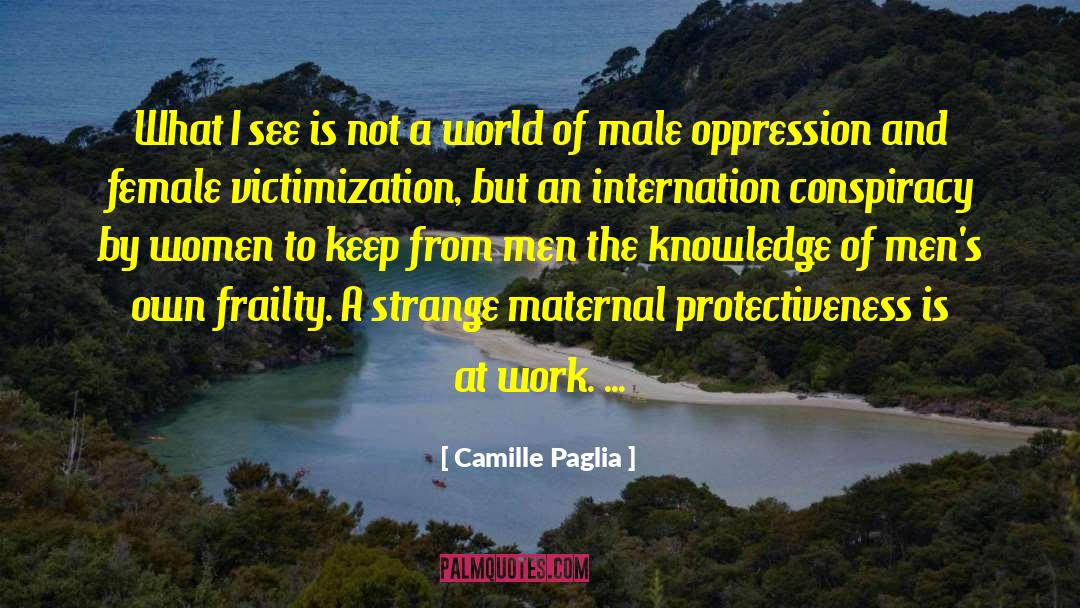 Over Protectiveness quotes by Camille Paglia