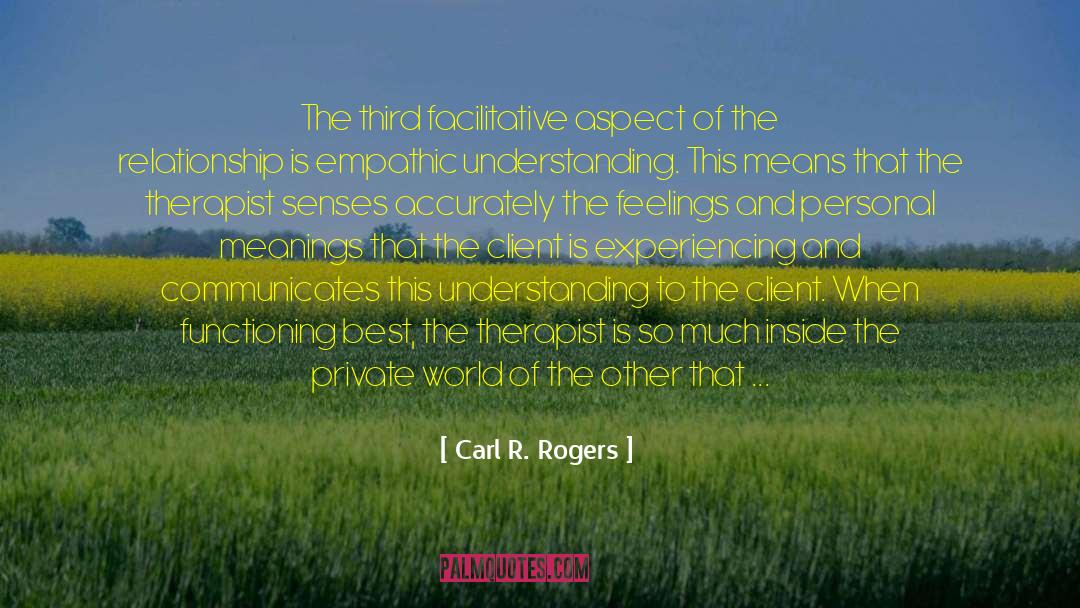 Over Sensitive quotes by Carl R. Rogers