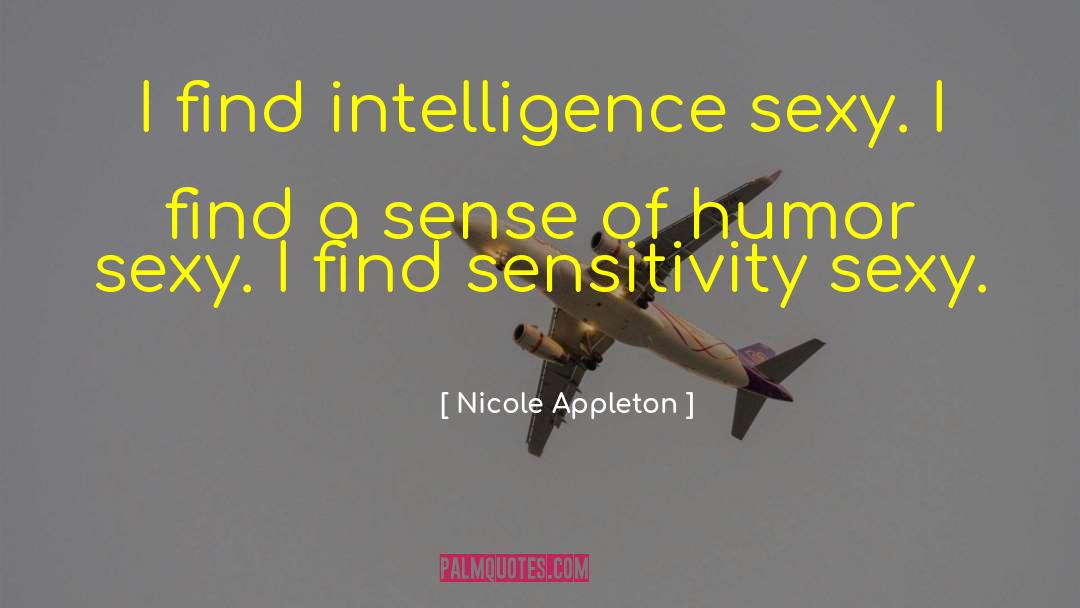 Over Sensitivity quotes by Nicole Appleton