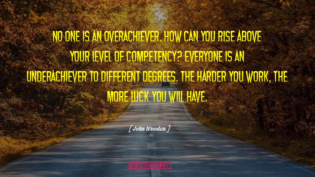 Overachiever quotes by John Wooden