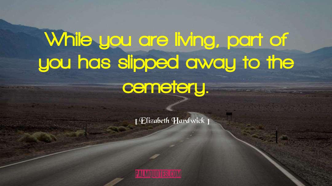 Overacker Cemetery quotes by Elizabeth Hardwick