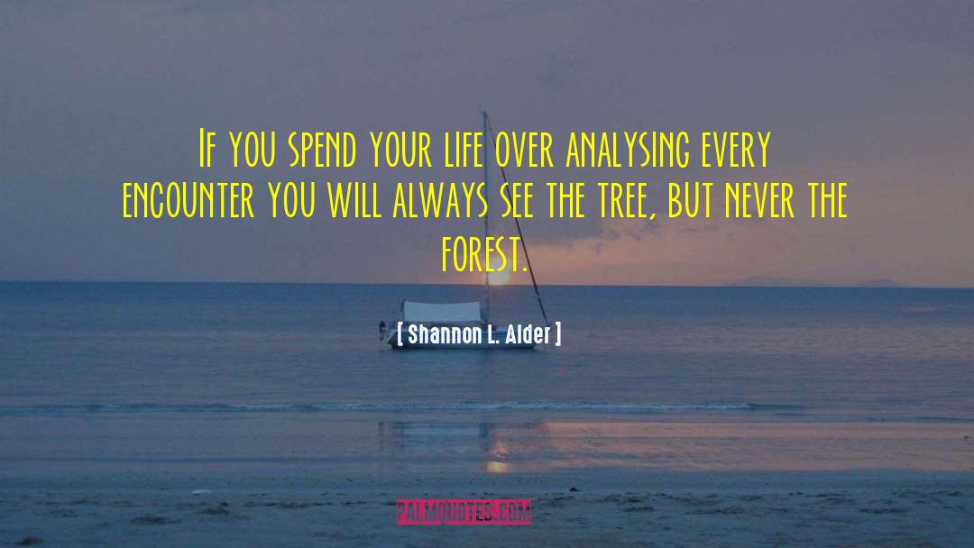 Overanalysis quotes by Shannon L. Alder