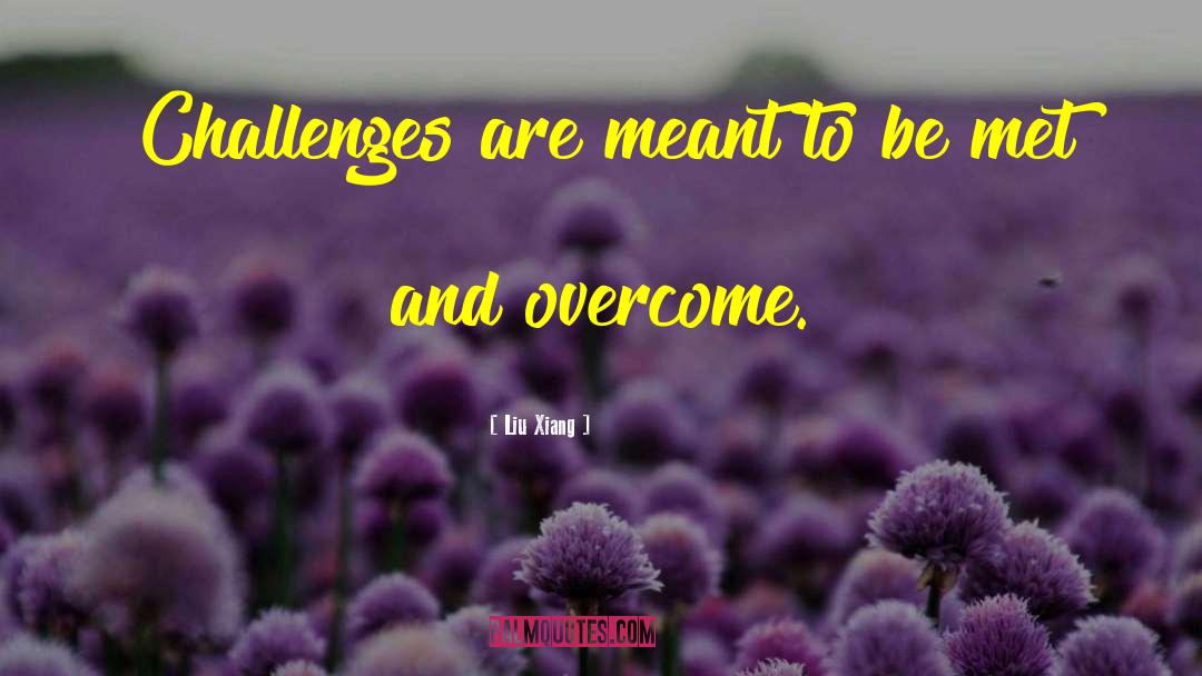 Overcome Challenges quotes by Liu Xiang