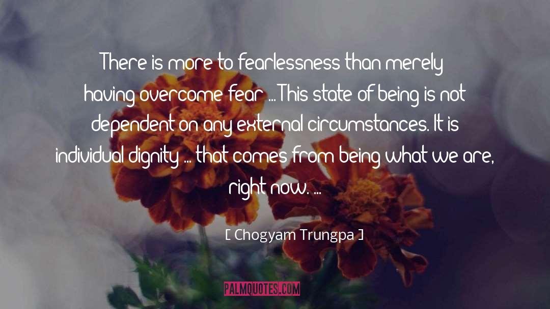 Overcome Fear quotes by Chogyam Trungpa