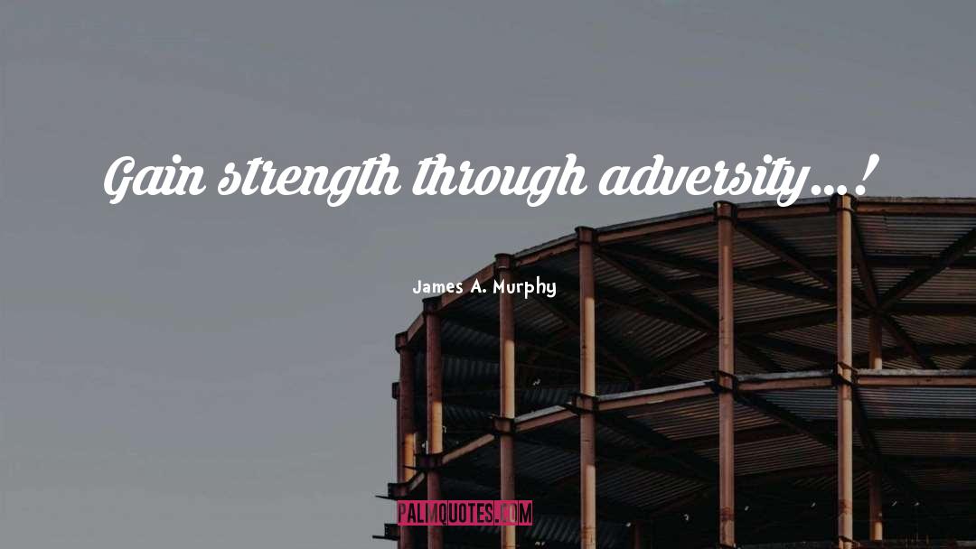 Overcoming Adversity quotes by James A. Murphy