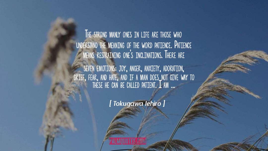 Overcoming Anxiety quotes by Tokugawa Iehiro