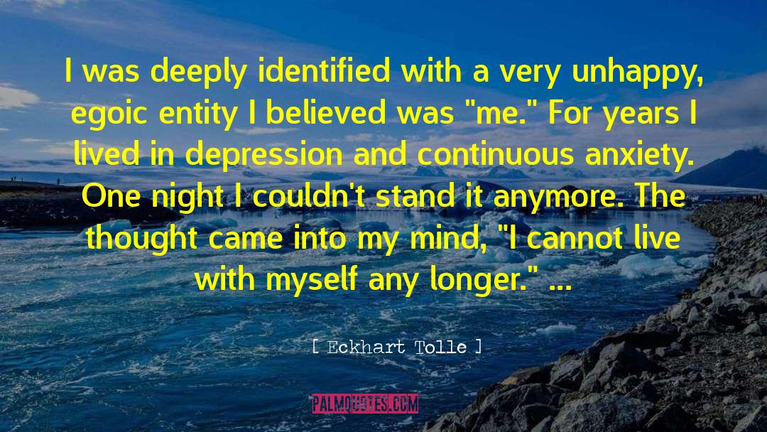 Overcoming Depression quotes by Eckhart Tolle