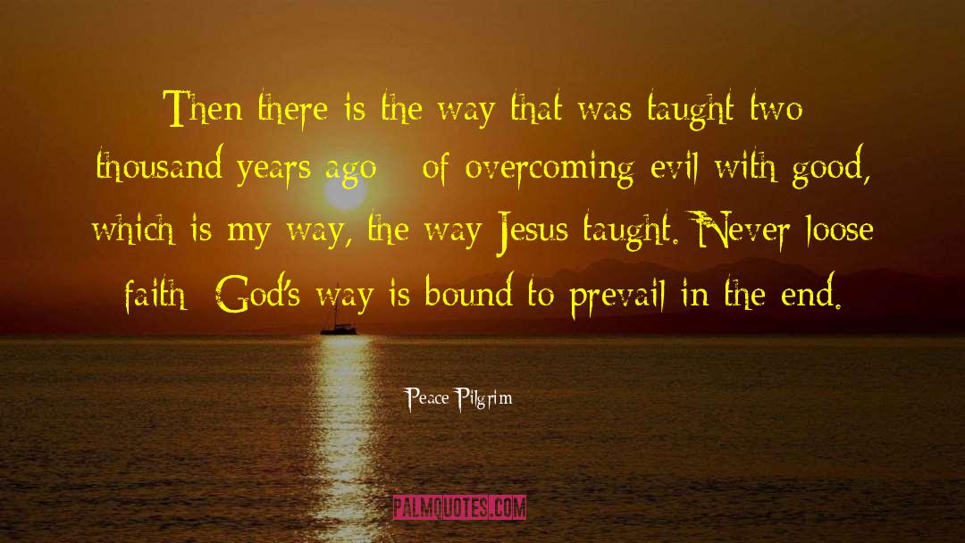 Overcoming Evil quotes by Peace Pilgrim