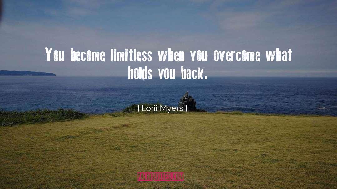 Overcoming Obstacles quotes by Lorii Myers