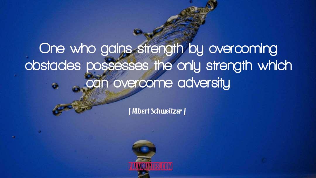 Overcoming Obstacles quotes by Albert Schweitzer