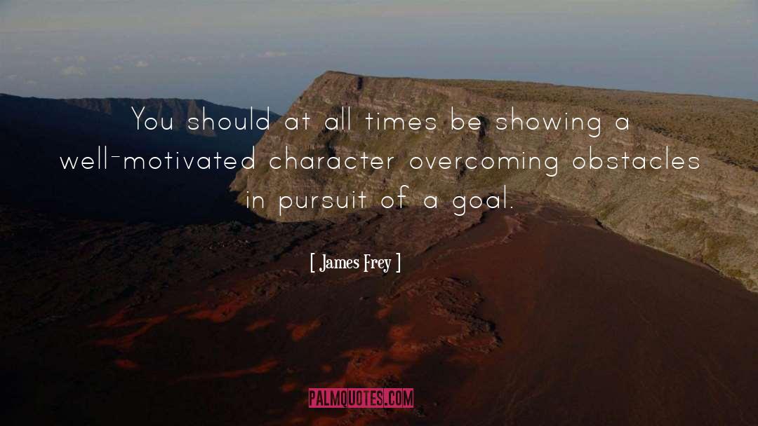 Overcoming Obstacles quotes by James Frey