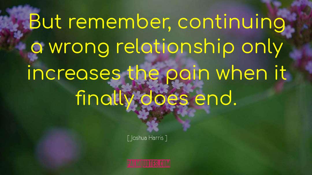 Overcoming Pain quotes by Joshua Harris