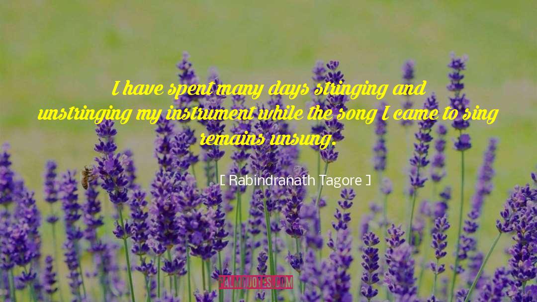 Overcoming Procrastination quotes by Rabindranath Tagore