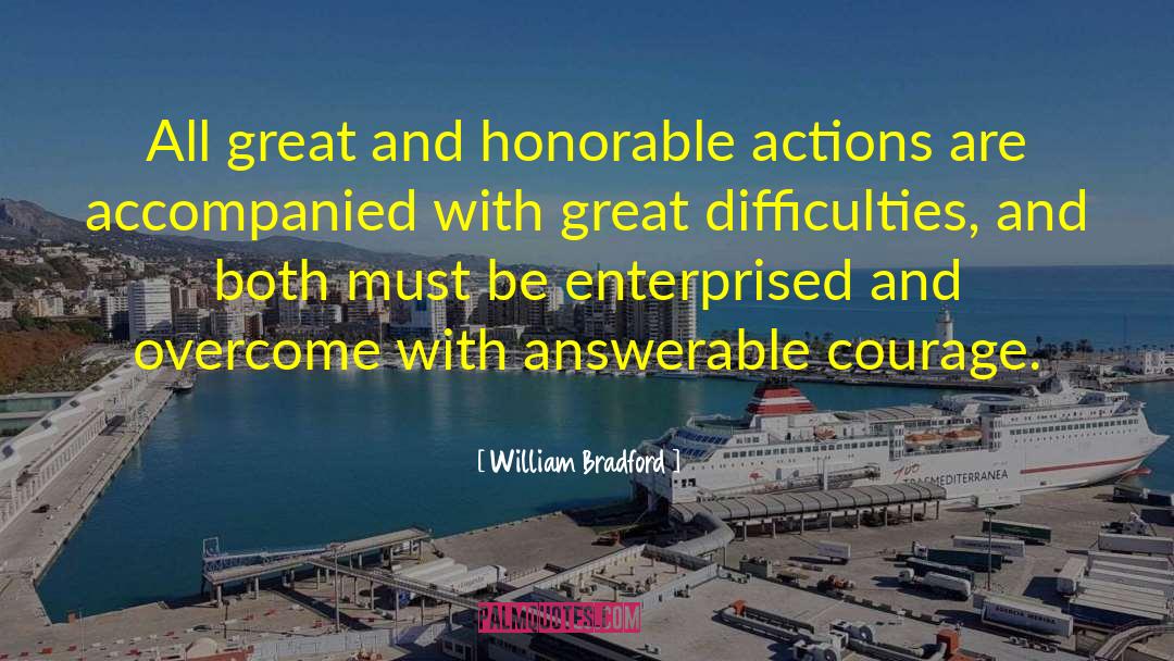 Overcoming quotes by William Bradford