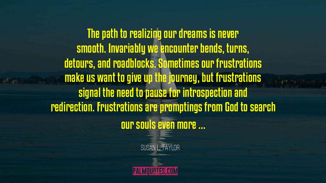 Overcoming Roadblocks quotes by Susan L. Taylor