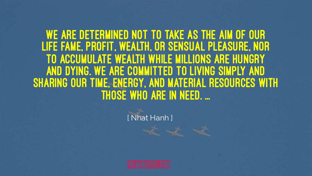 Overconsumption quotes by Nhat Hanh