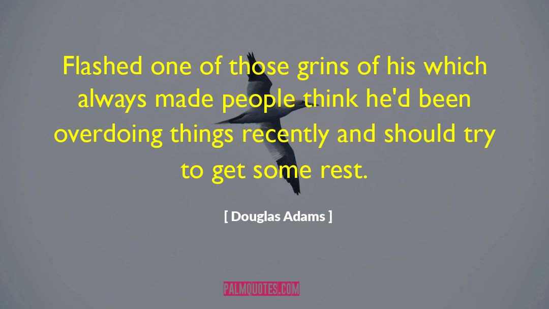 Overdoing quotes by Douglas Adams