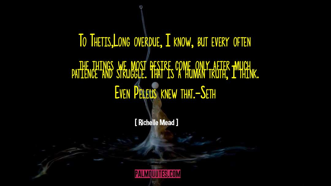 Overdue quotes by Richelle Mead