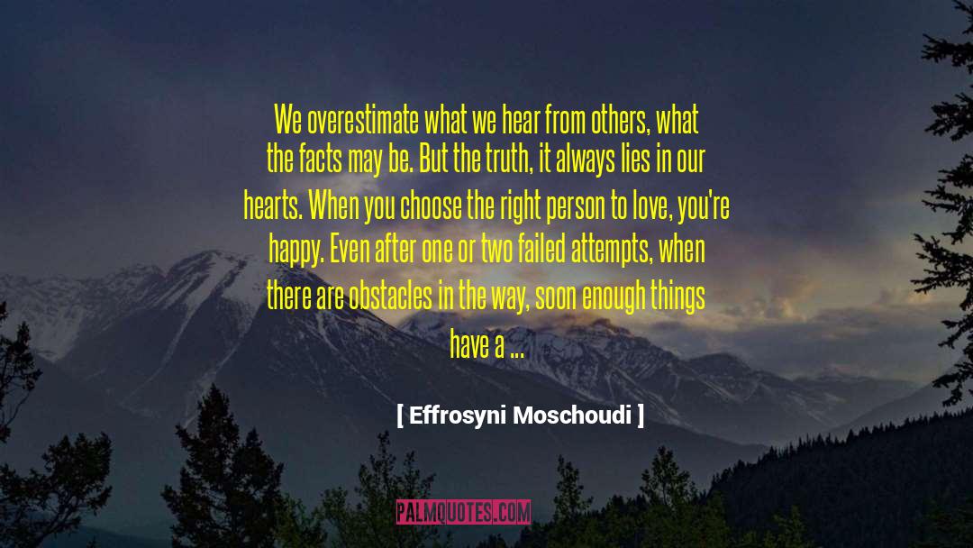 Overestimate quotes by Effrosyni Moschoudi