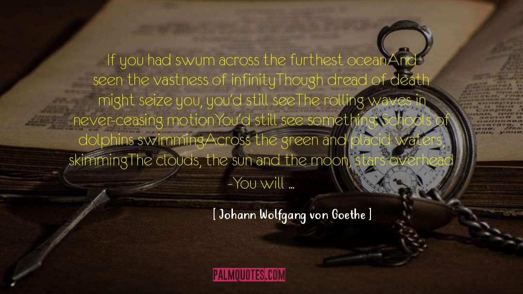 Overhead quotes by Johann Wolfgang Von Goethe