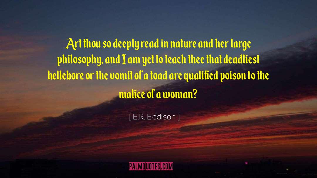 Overimpressed quotes by E.R. Eddison