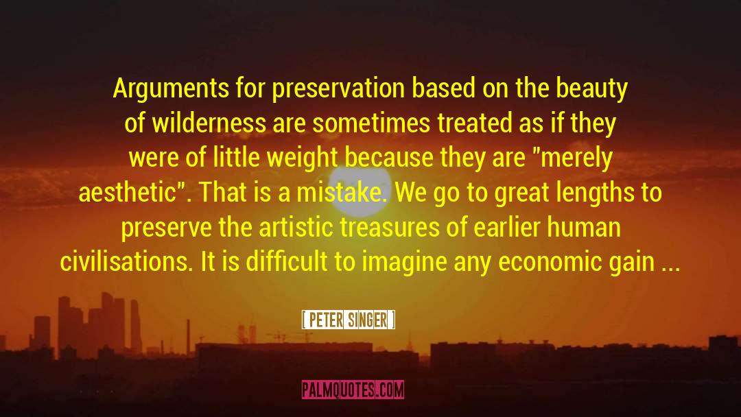 Overlooking quotes by Peter Singer