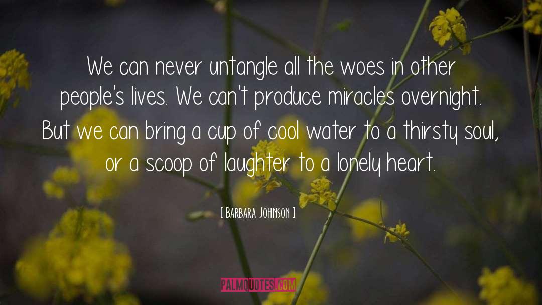 Overnight quotes by Barbara Johnson