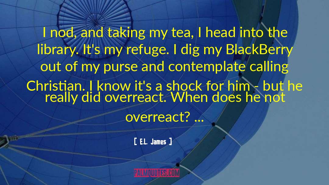 Overreact quotes by E.L. James