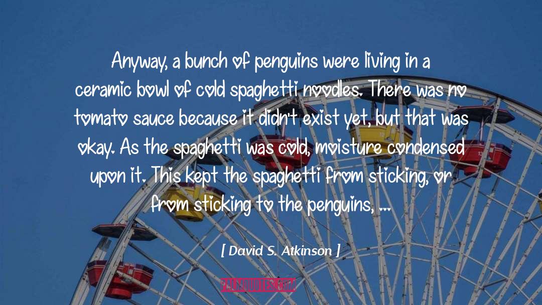 Overschot Spaghetti quotes by David S. Atkinson