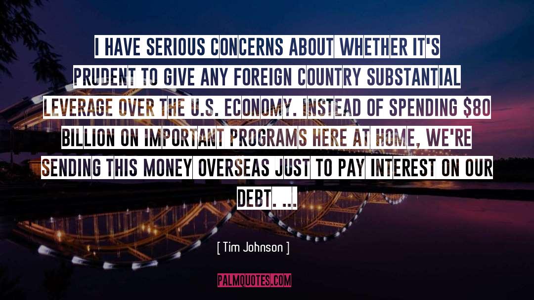 Overseas quotes by Tim Johnson