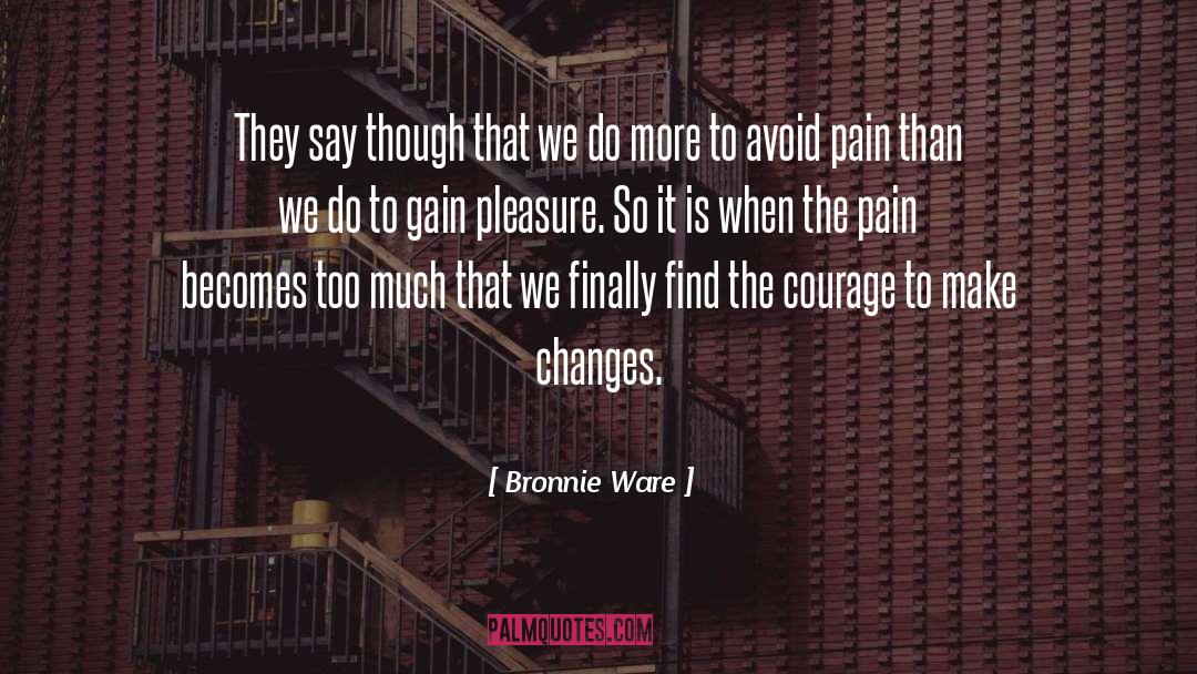 Oversensitivity To Pain quotes by Bronnie Ware
