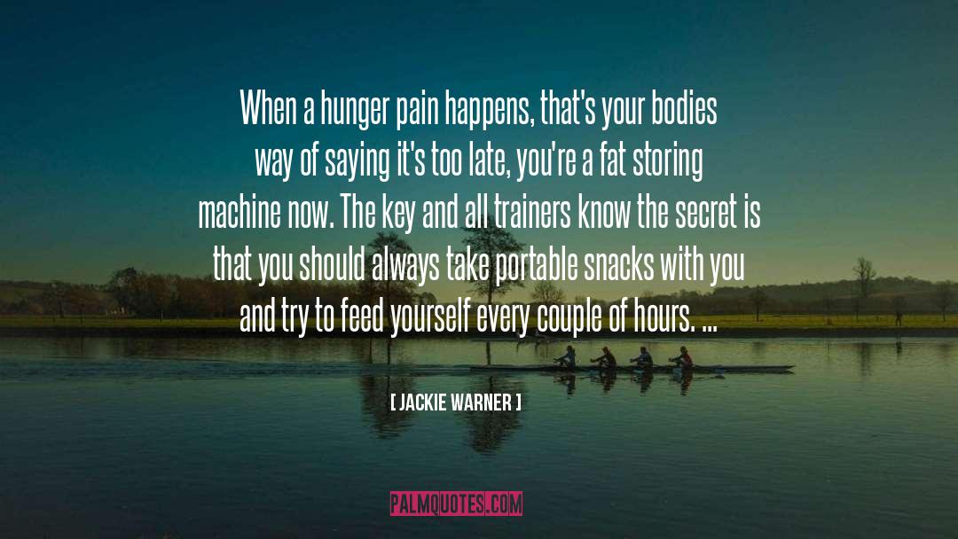 Oversensitivity To Pain quotes by Jackie Warner
