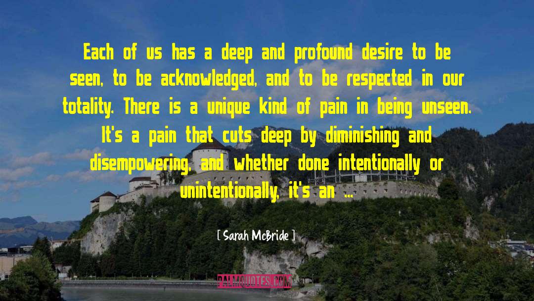 Oversensitivity To Pain quotes by Sarah McBride