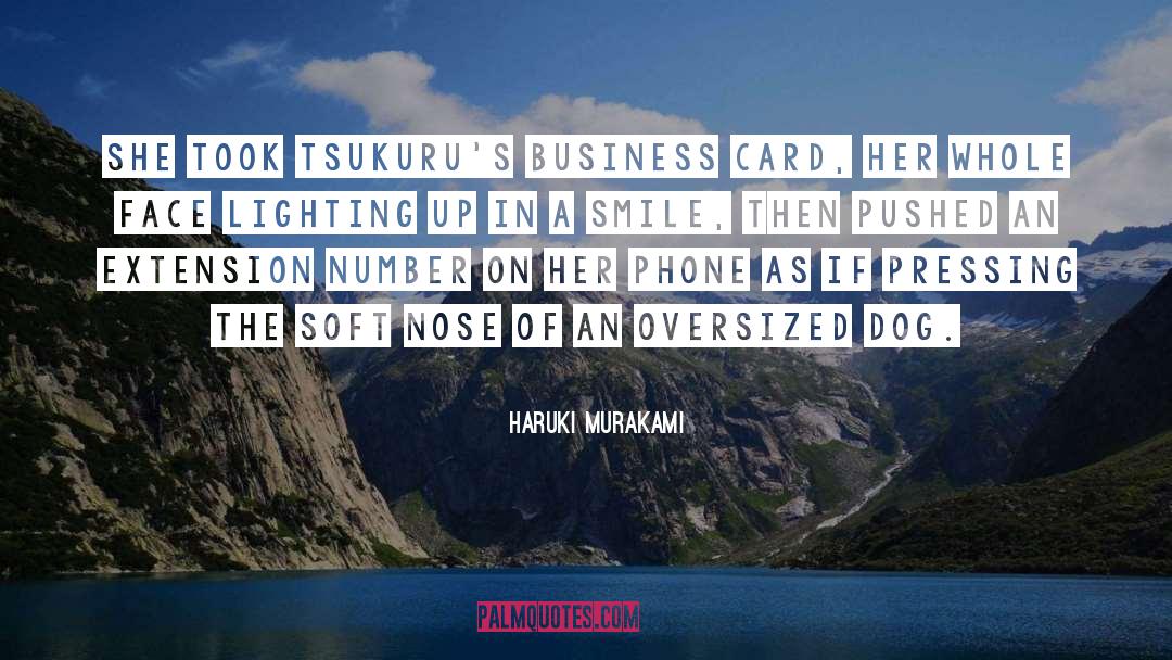 Oversized quotes by Haruki Murakami