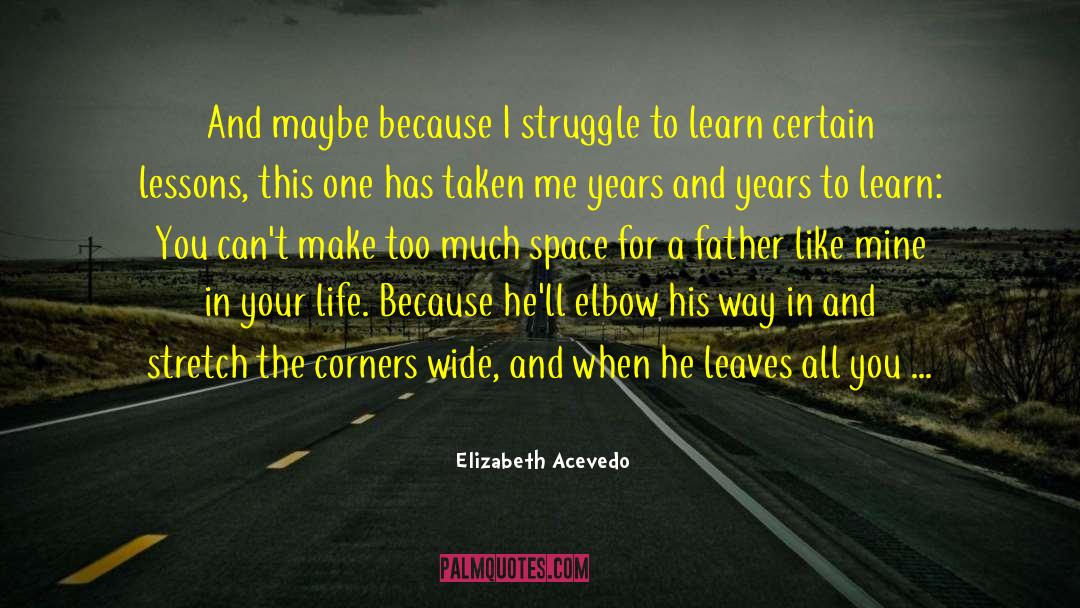 Oversized quotes by Elizabeth Acevedo