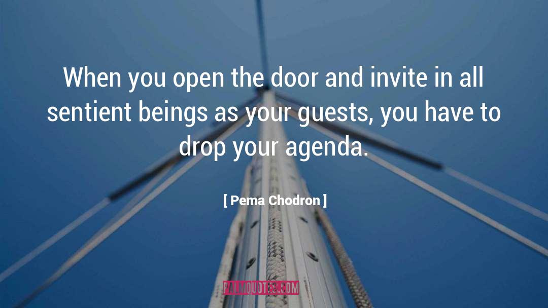 Overstaying Guests quotes by Pema Chodron