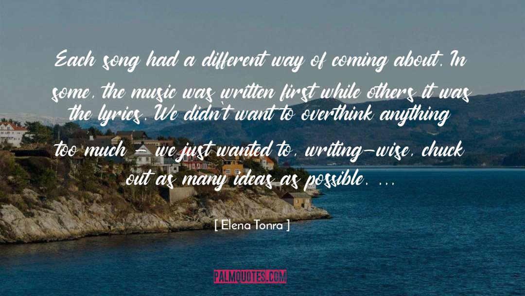 Overthink quotes by Elena Tonra