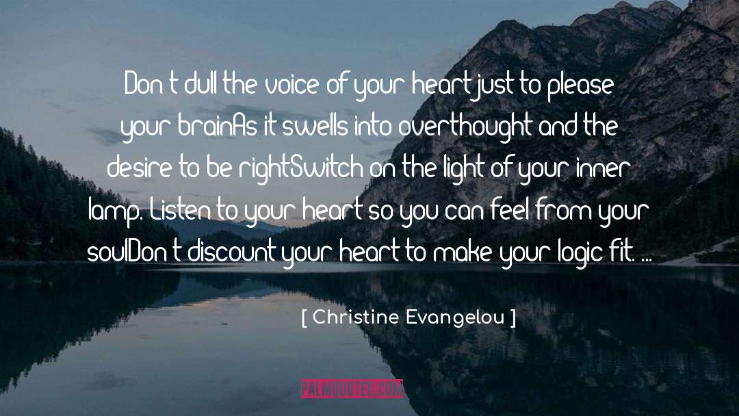 Overthinking quotes by Christine Evangelou
