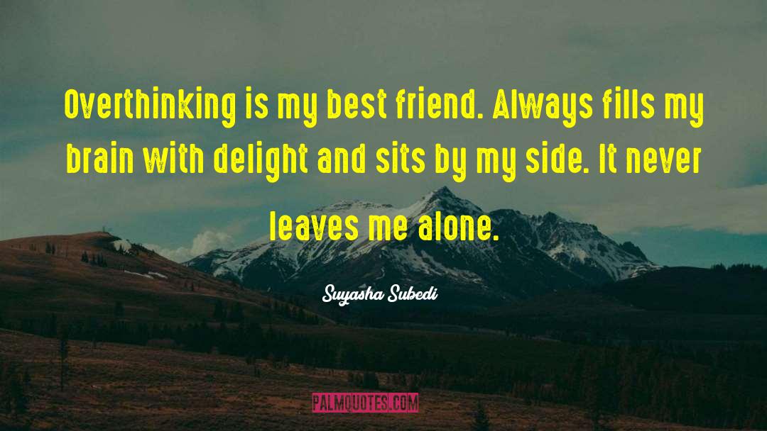 Overthinking quotes by Suyasha Subedi