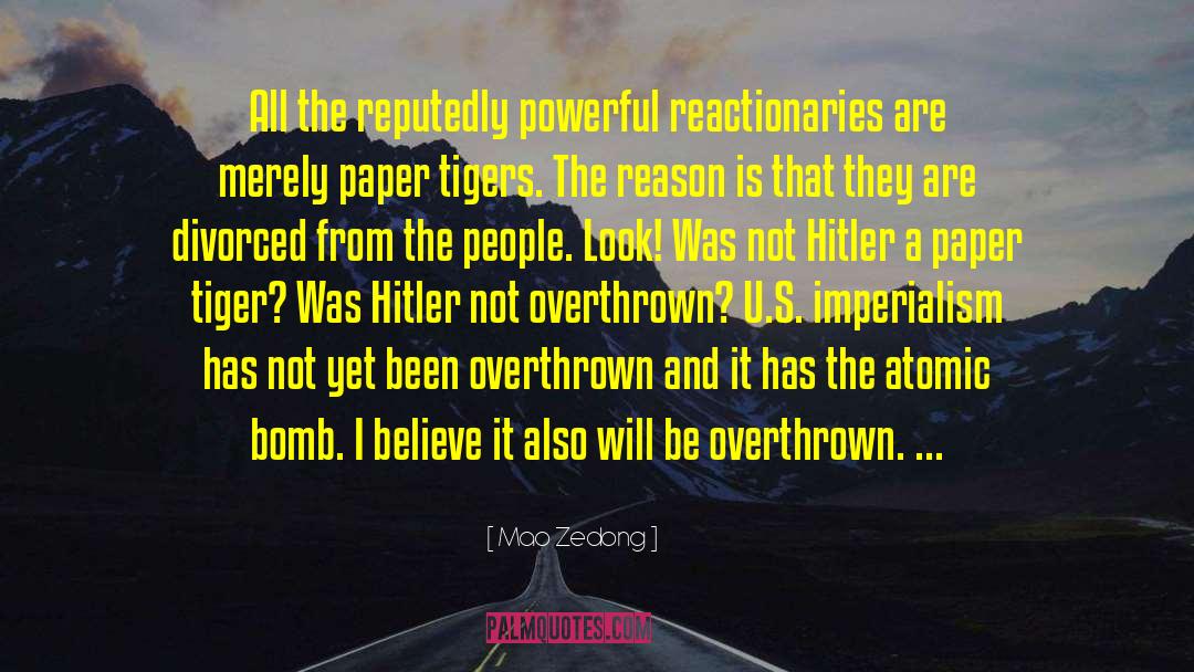 Overthrown quotes by Mao Zedong