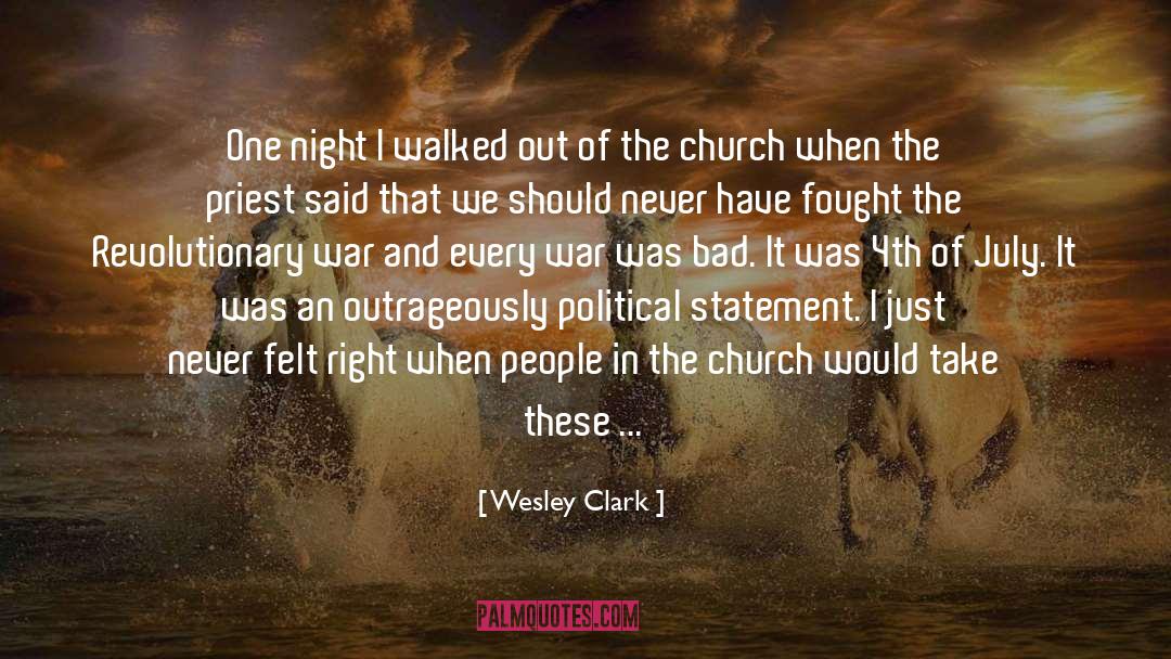 Overtly quotes by Wesley Clark