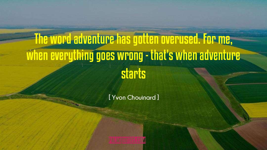 Overused quotes by Yvon Chouinard