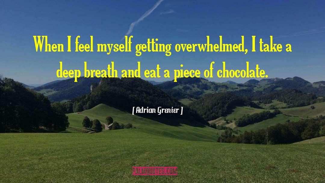 Overwhelmed Picture quotes by Adrian Grenier