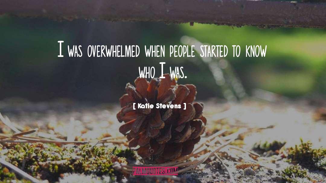 Overwhelmed quotes by Katie Stevens