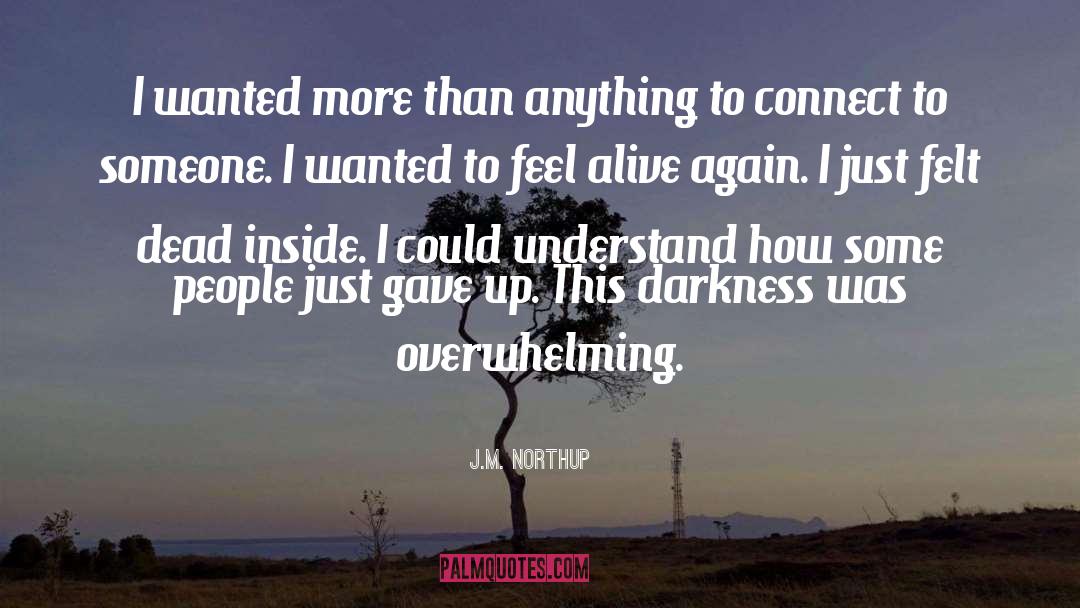 Overwhelming quotes by J.M. Northup