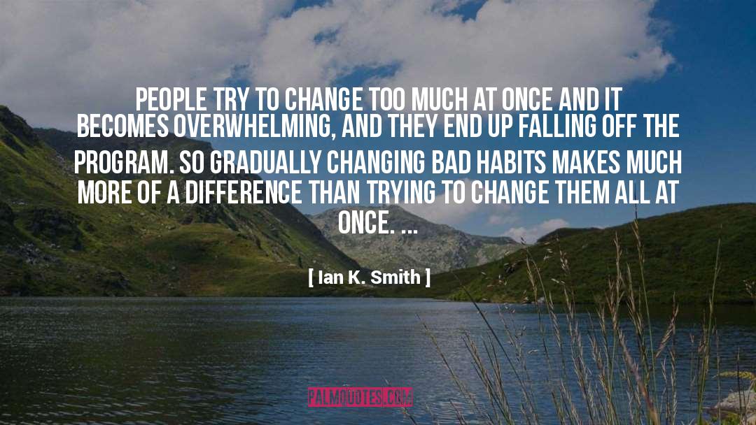 Overwhelming quotes by Ian K. Smith