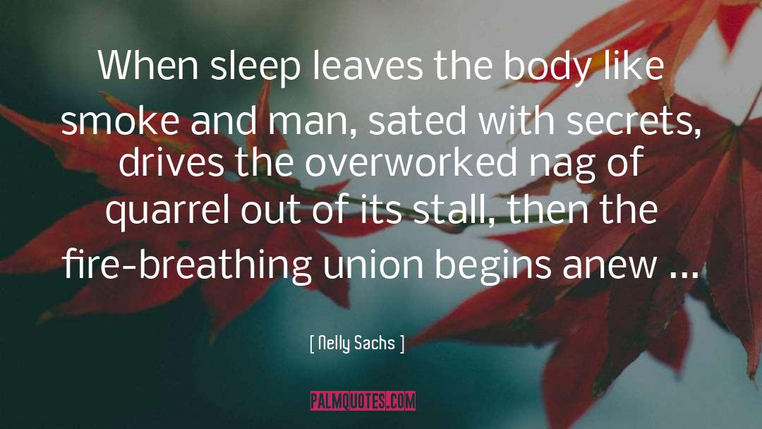 Overworked quotes by Nelly Sachs